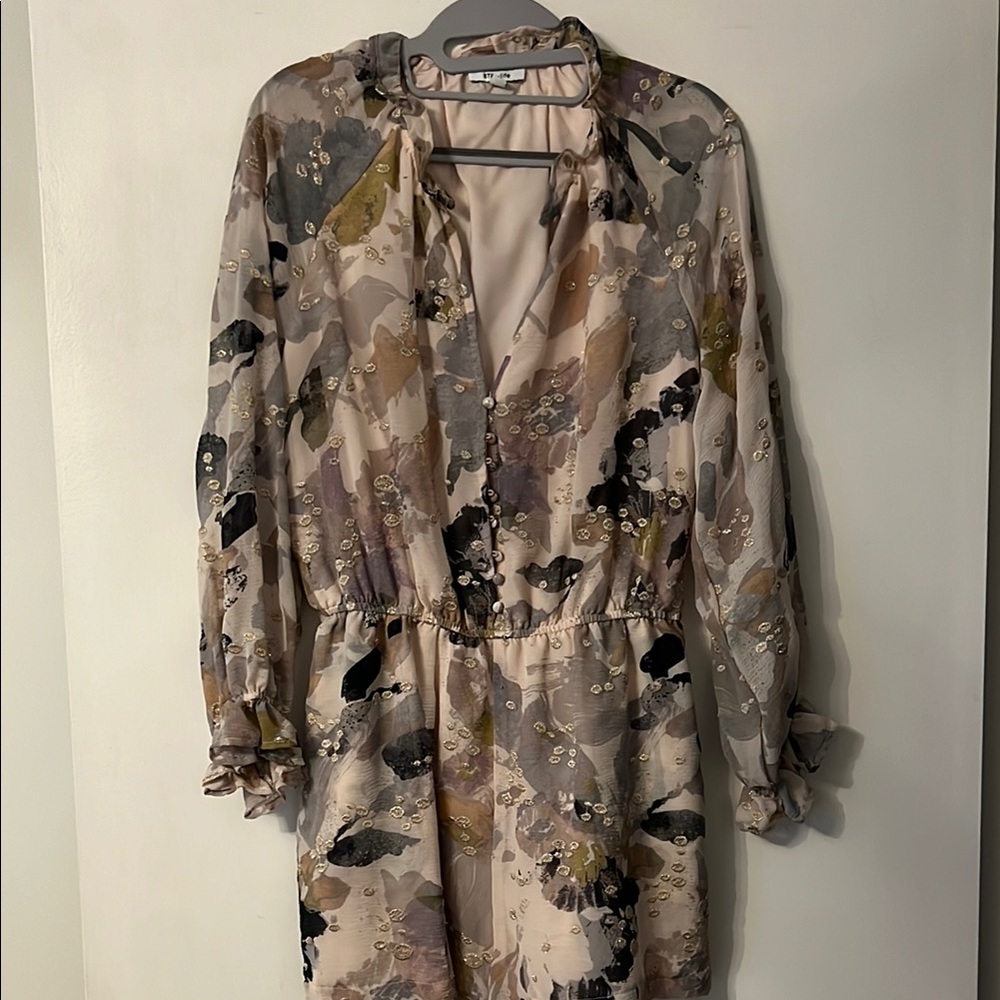 Floral Long-Sleeve Romper